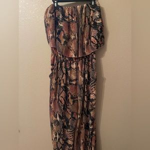 Strapless jumpsuit
